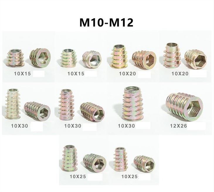 M8 Threaded Inserts Nut For Wood suppliers